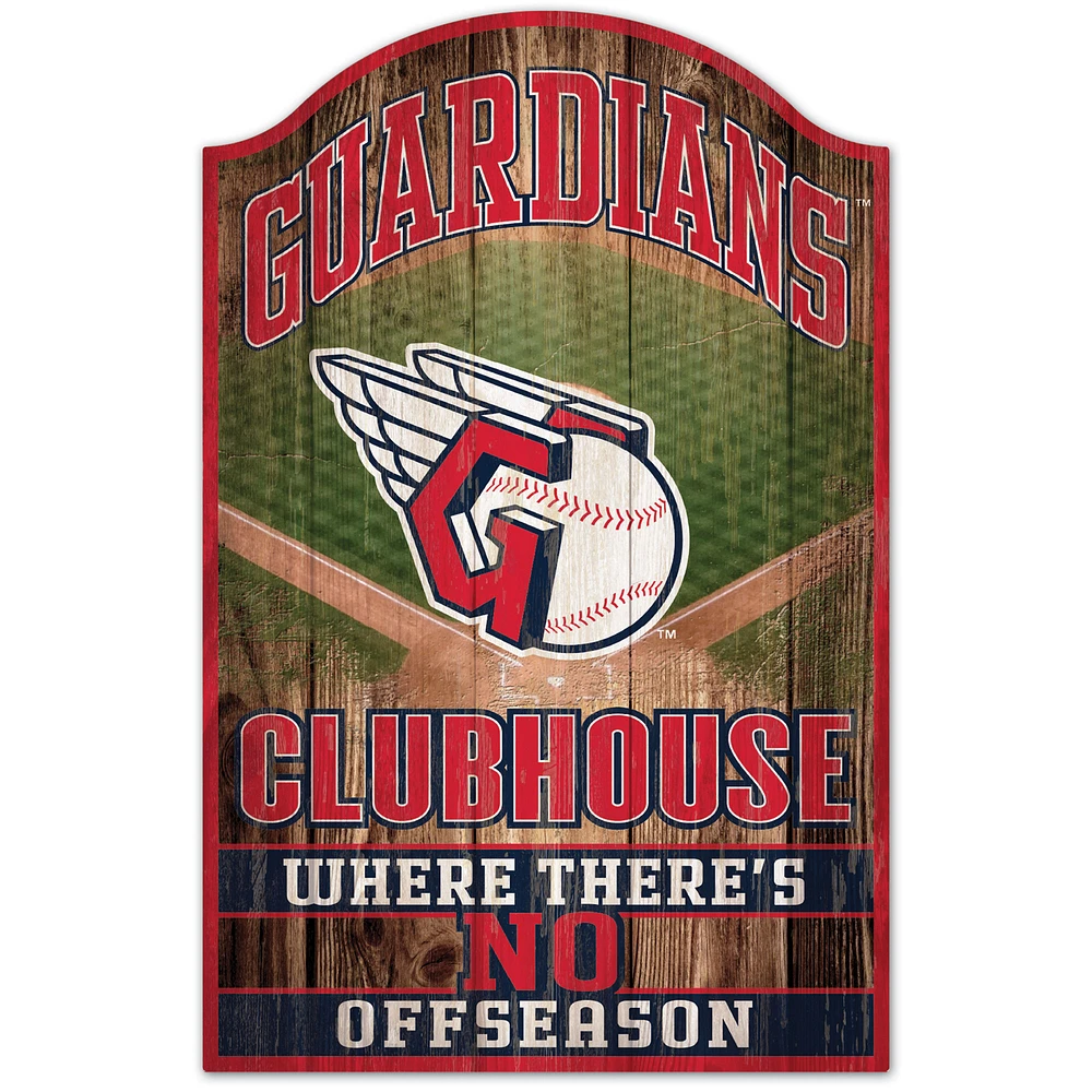 WinCraft Cleveland Guardians 11'' x 17'' Americana Wood Sign
