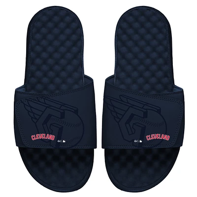 Men's ISlide Navy Cleveland Guardians Tonal Pop Slide Sandals