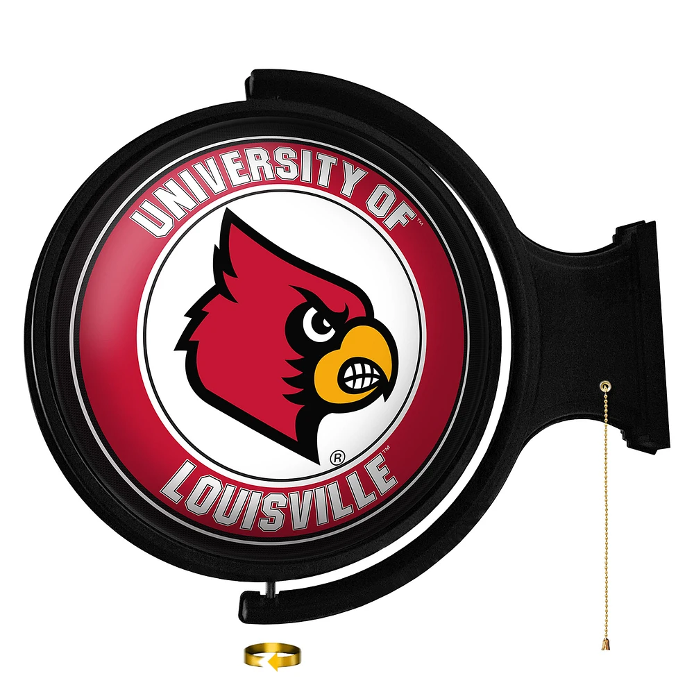 Louisville Cardinals Mascot 21'' x 23'' Rotating Lighted Wall Sign