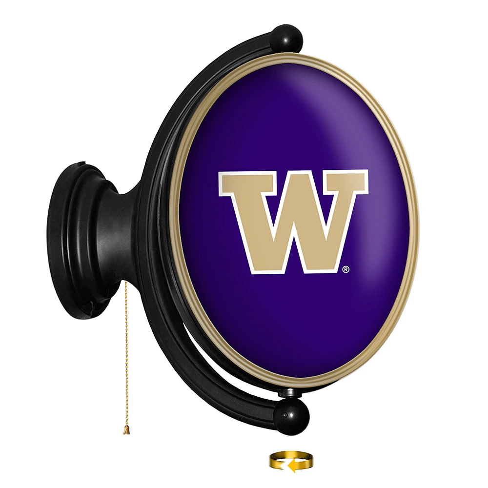Washington Huskies Logo 21'' x 23'' Rotating Lighted Wall Sign