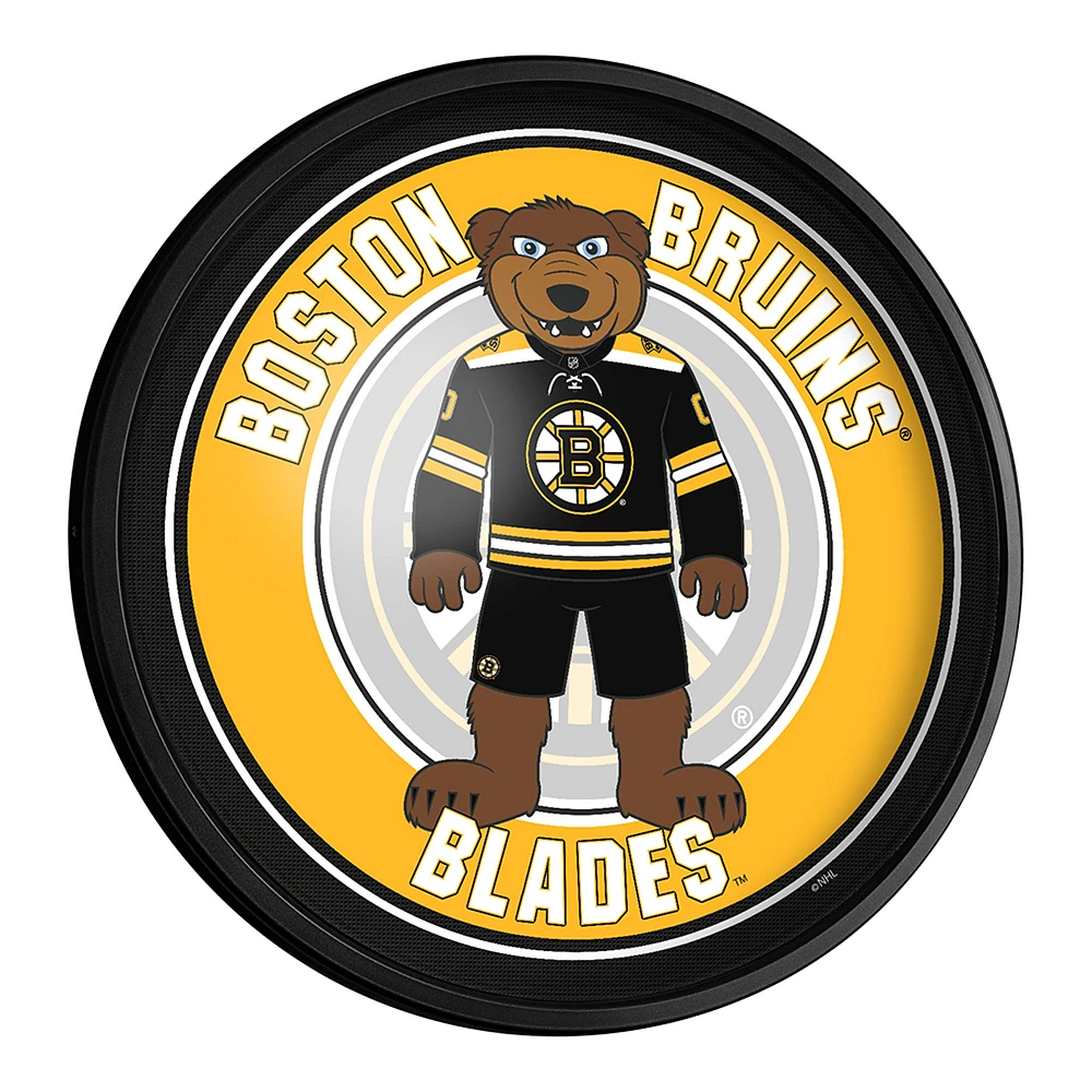 Boston Bruins Mascot 18'' Round Slimline Illuminated Wall Sign