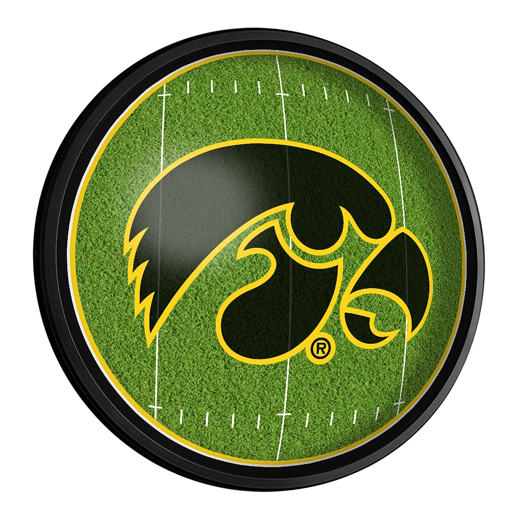 Iowa Hawkeyes Football 18'' Round Slimline Illuminated Wall Sign