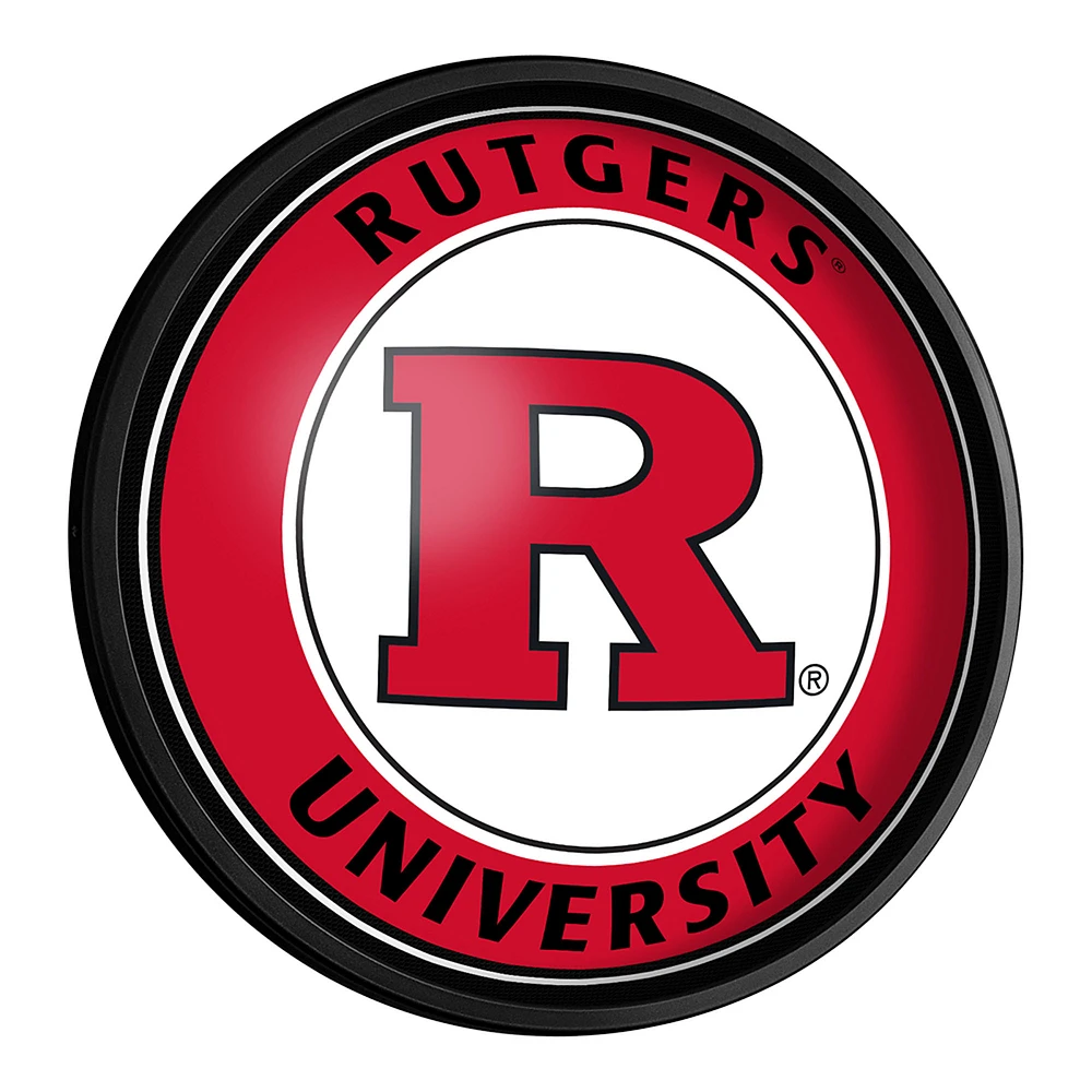 Rutgers Scarlet Knights 18'' Round Slimline Illuminated Wall Sign