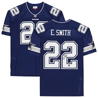 Emmitt Smith Dallas Cowboys Autographed Navy Mitchell & Ness Authentic Jersey