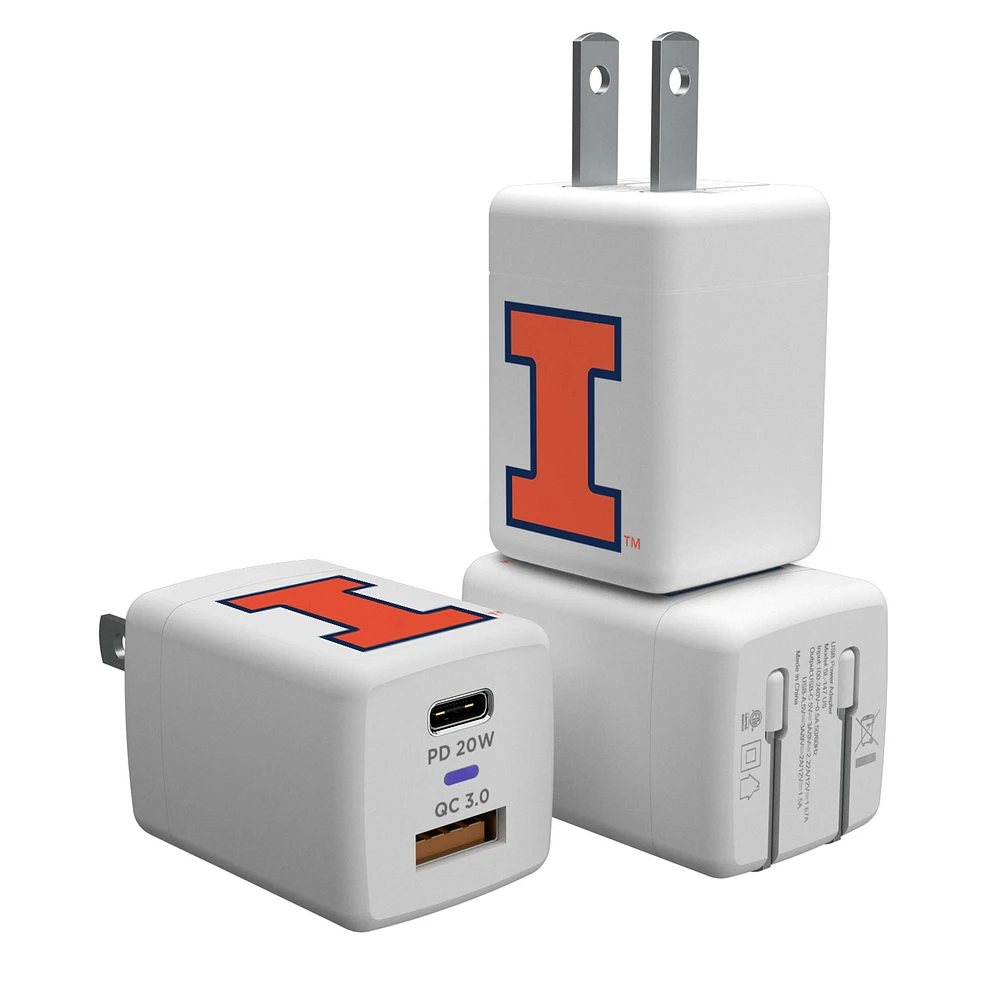 Illinois Fighting Illini USB A/C Charger