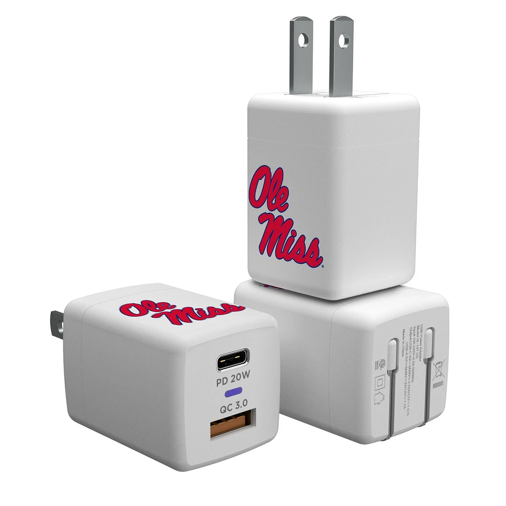 Ole Miss Rebels USB A/C Charger