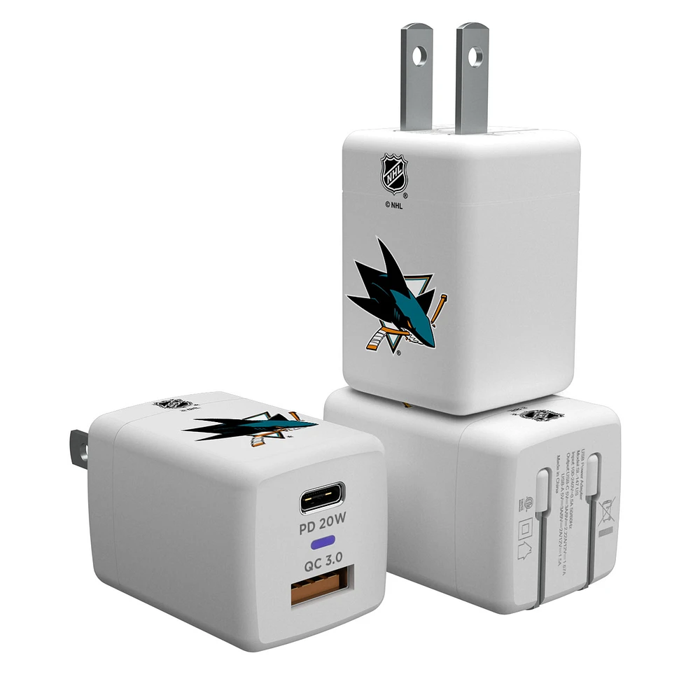 San Jose Sharks USB A/C Charger