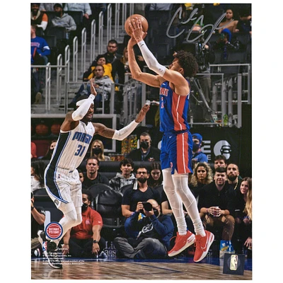 Cade Cunningham Detroit Pistons Autographed 8" x 10" Shooting vs. Orlando Magic Photograph