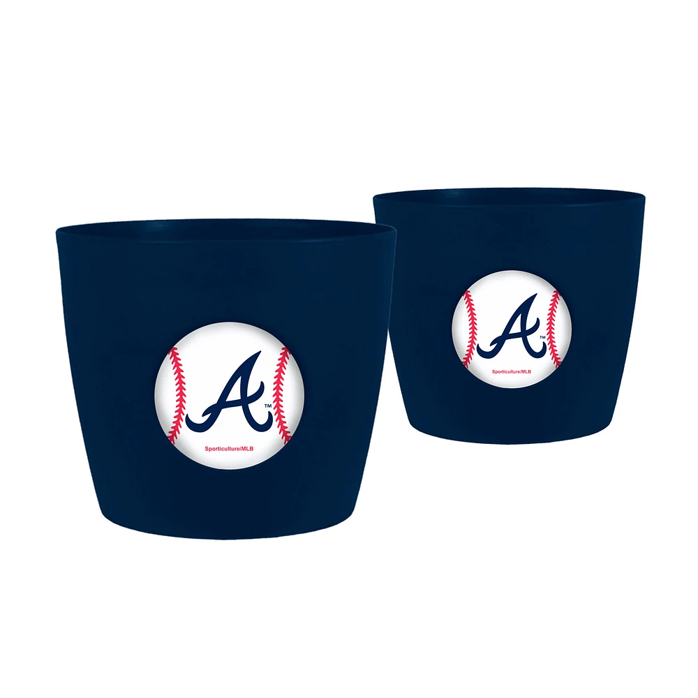 Atlanta Braves 2-Pack Team Pride Button Pot Set