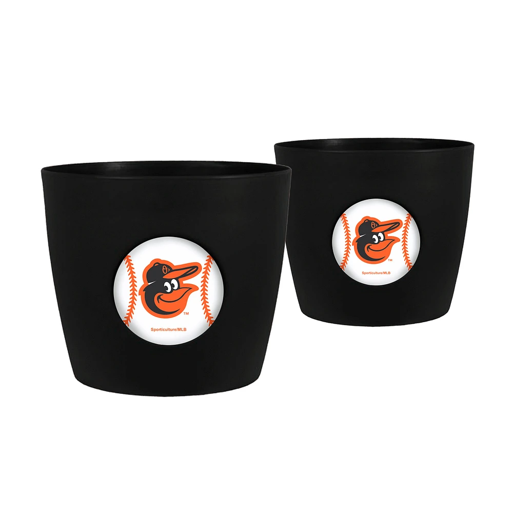 Baltimore Orioles 2-Pack Team Pride Button Pot Set