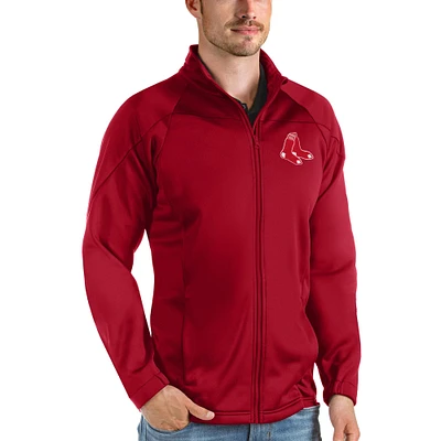 Men's Antigua Red Boston Red Sox Links Full-Zip Golf Jacket