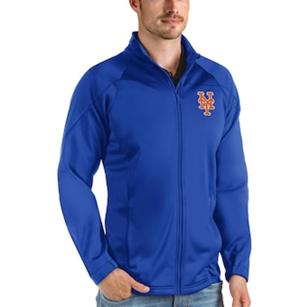 Men's Antigua Royal New York Mets Links Full-Zip Golf Jacket