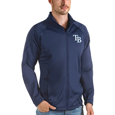 Men's Antigua Navy Tampa Bay Rays Links Full-Zip Golf Jacket