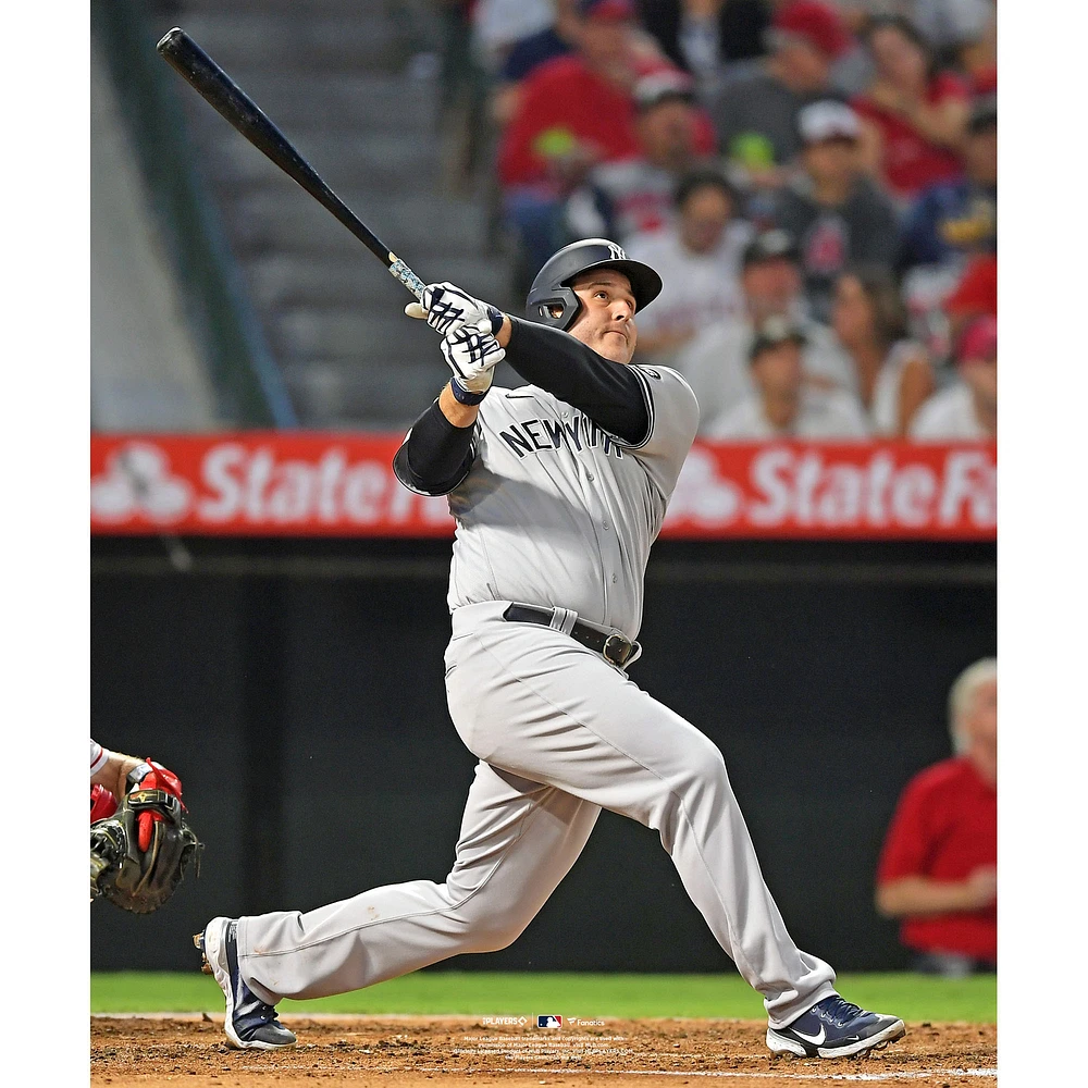 Anthony Rizzo New York Yankees Unsigned Home Run vs. Angels Photograph