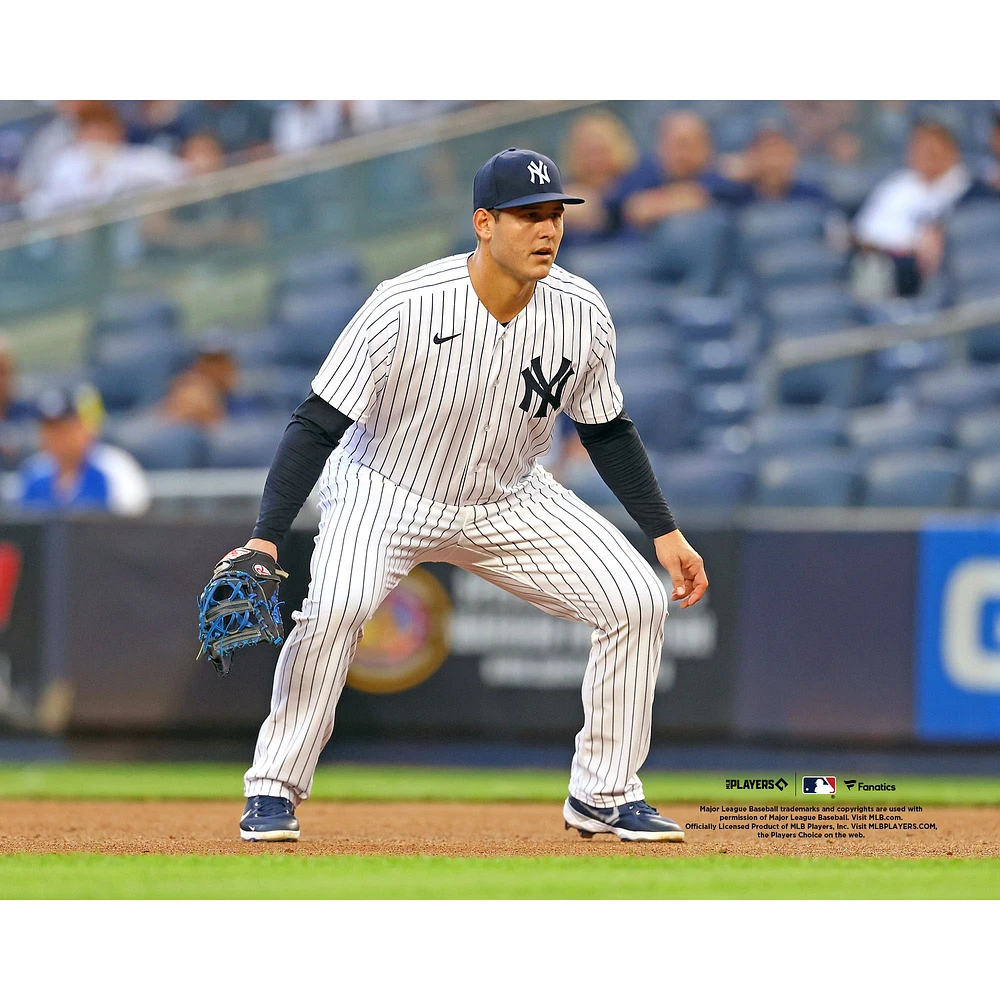 Anthony Rizzo New York Yankees Unsigned Ready Position at Yankee Stadium Photograph