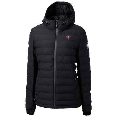 Women's Cutter & Buck Black Tampa Bay Buccaneers Mission Ridge Repreve Full-Zip Puffer Jacket