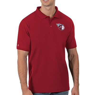 Men's Antigua Red Cleveland Guardians Legacy Pique Polo