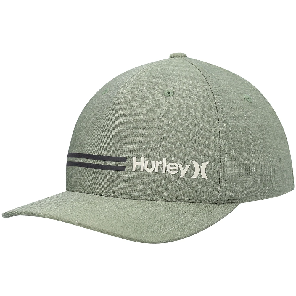 Men's Hurley Green H20-Dri Line Up Flex Hat