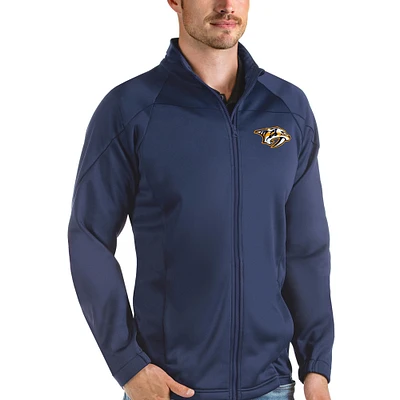 Men's Antigua Navy Nashville Predators Links Full-Zip Golf Jacket
