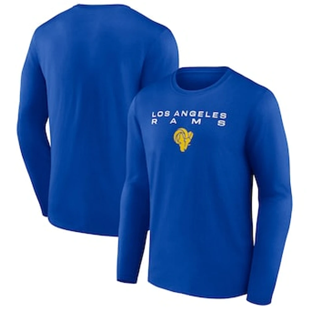 Men's Fanatics Royal Los Angeles Rams Advance to Victory Long Sleeve T-Shirt