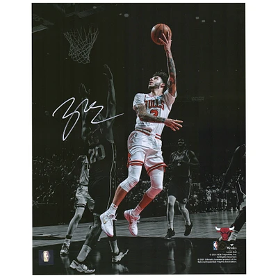 Lonzo Ball Chicago Bulls Autographed 11" x 14" Passing Spotlight Photograph