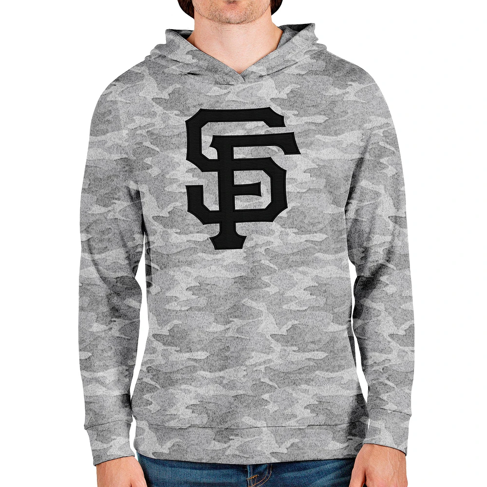 Men's Antigua Camo San Francisco Giants Team Logo Absolute Pullover Hoodie