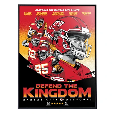 Phenom Gallery Kansas City Chiefs 18'' x 24'' Deluxe Framed Serigraph Print
