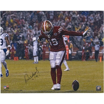 Deebo Samuel San Francisco 49ers Autographed 16" x 20" Touchdown Celebration In Rain Photograph