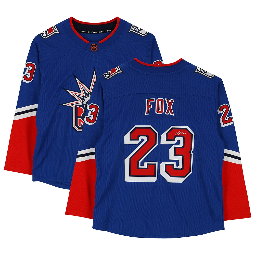 Adam Fox New York Rangers Autographed 2022-23 Special Edition 2.0 Fanatics Breakaway Jersey