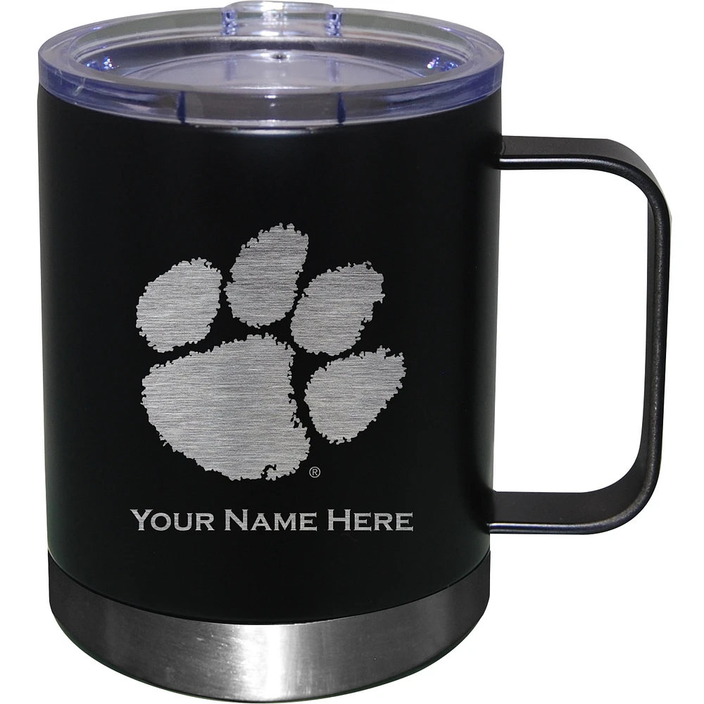 Clemson Tigers 12oz. Personalized Stainless Steel Lowball with Handle