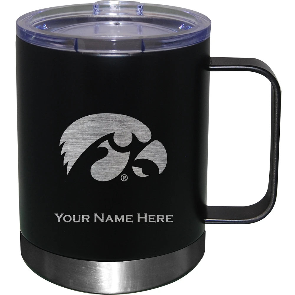 Iowa Hawkeyes 12oz. Personalized Stainless Steel Lowball with Handle