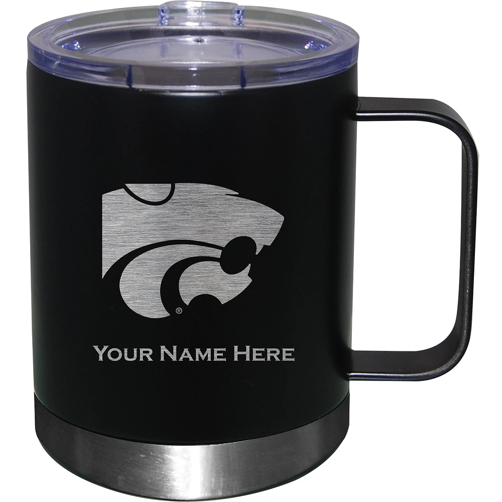 Kansas State Wildcats 12oz. Personalized Stainless Steel Lowball with Handle