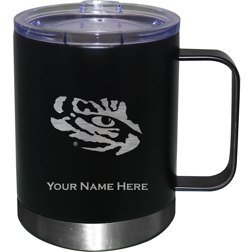 LSU Tigers 12oz. Personalized Stainless Steel Lowball with Handle