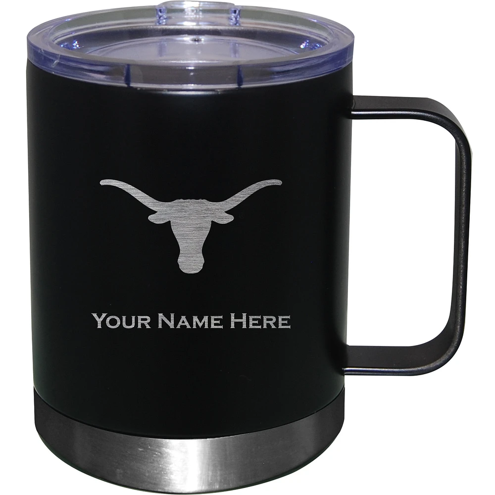 Texas Longhorns 12oz. Personalized Stainless Steel Lowball with Handle
