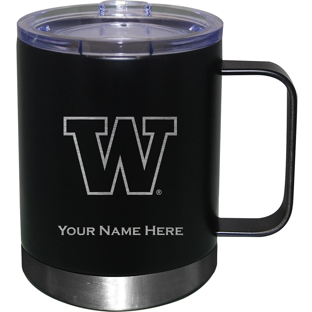 Washington Huskies 12oz. Personalized Stainless Steel Lowball with Handle