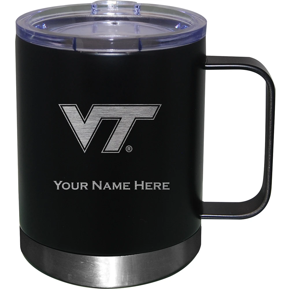 Virginia Tech Hokies 12oz. Personalized Stainless Steel Lowball with Handle