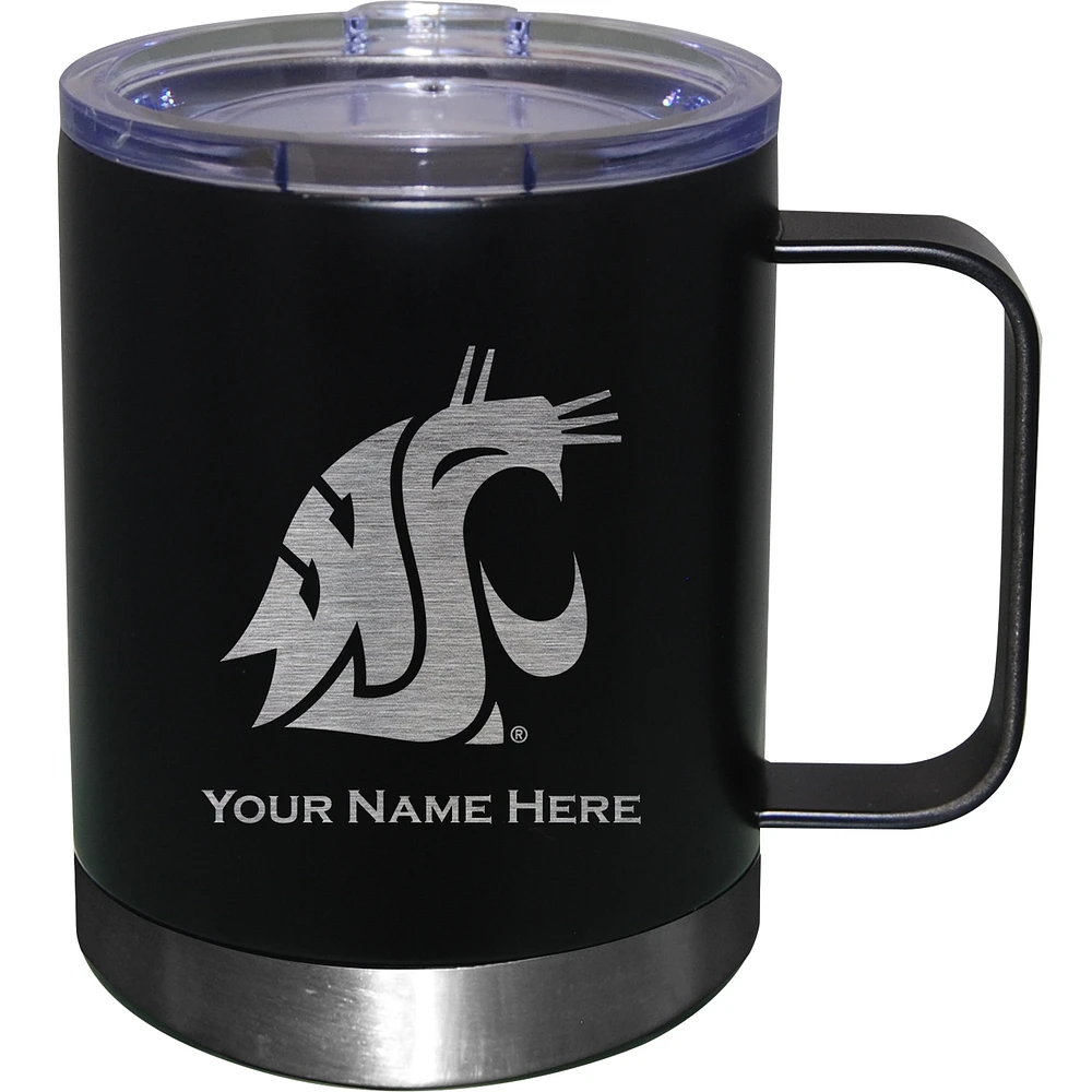 Washington State Cougars 12oz. Personalized Stainless Steel Lowball with Handle