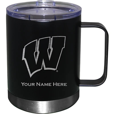 Wisconsin Badgers 12oz. Personalized Stainless Steel Lowball with Handle