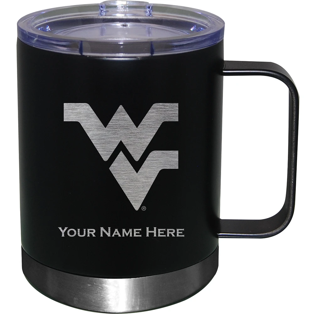 West Virginia Mountaineers 12oz. Personalized Stainless Steel Lowball with Handle