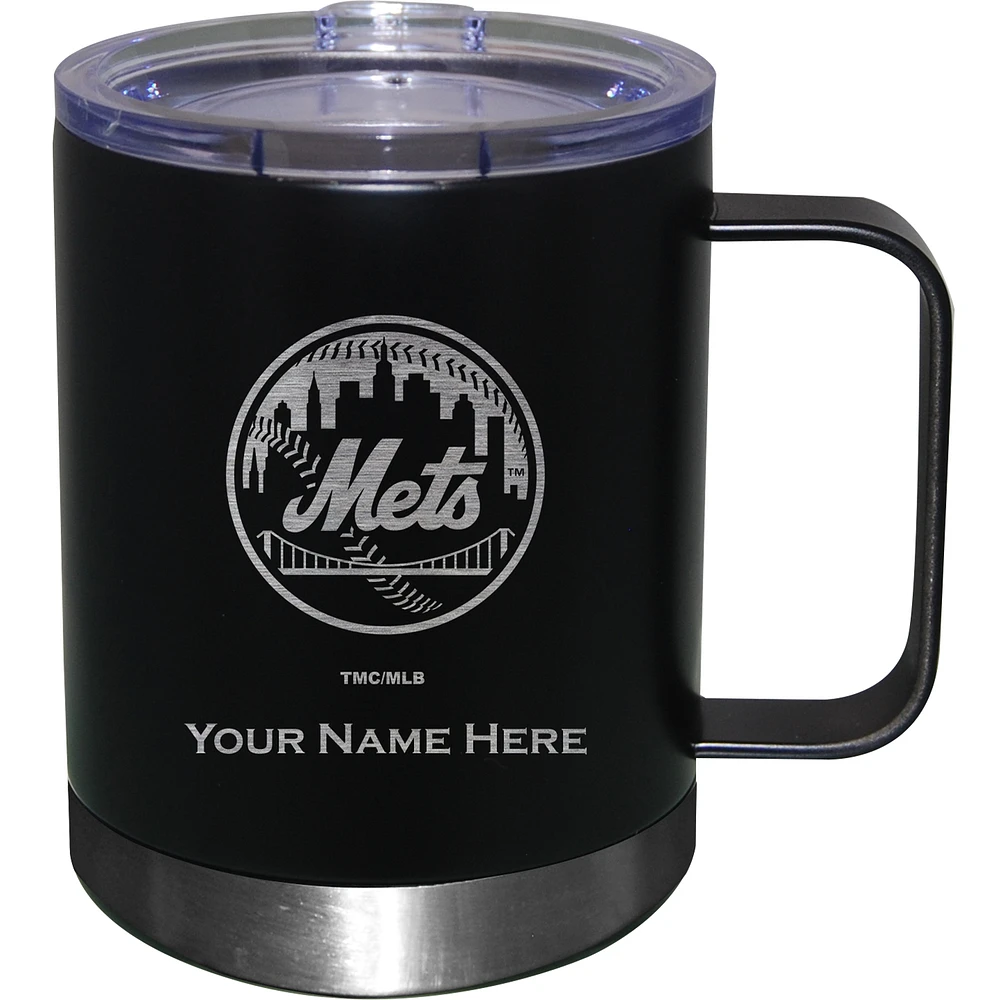 New York Mets 12oz. Personalized Stainless Steel Lowball with Handle