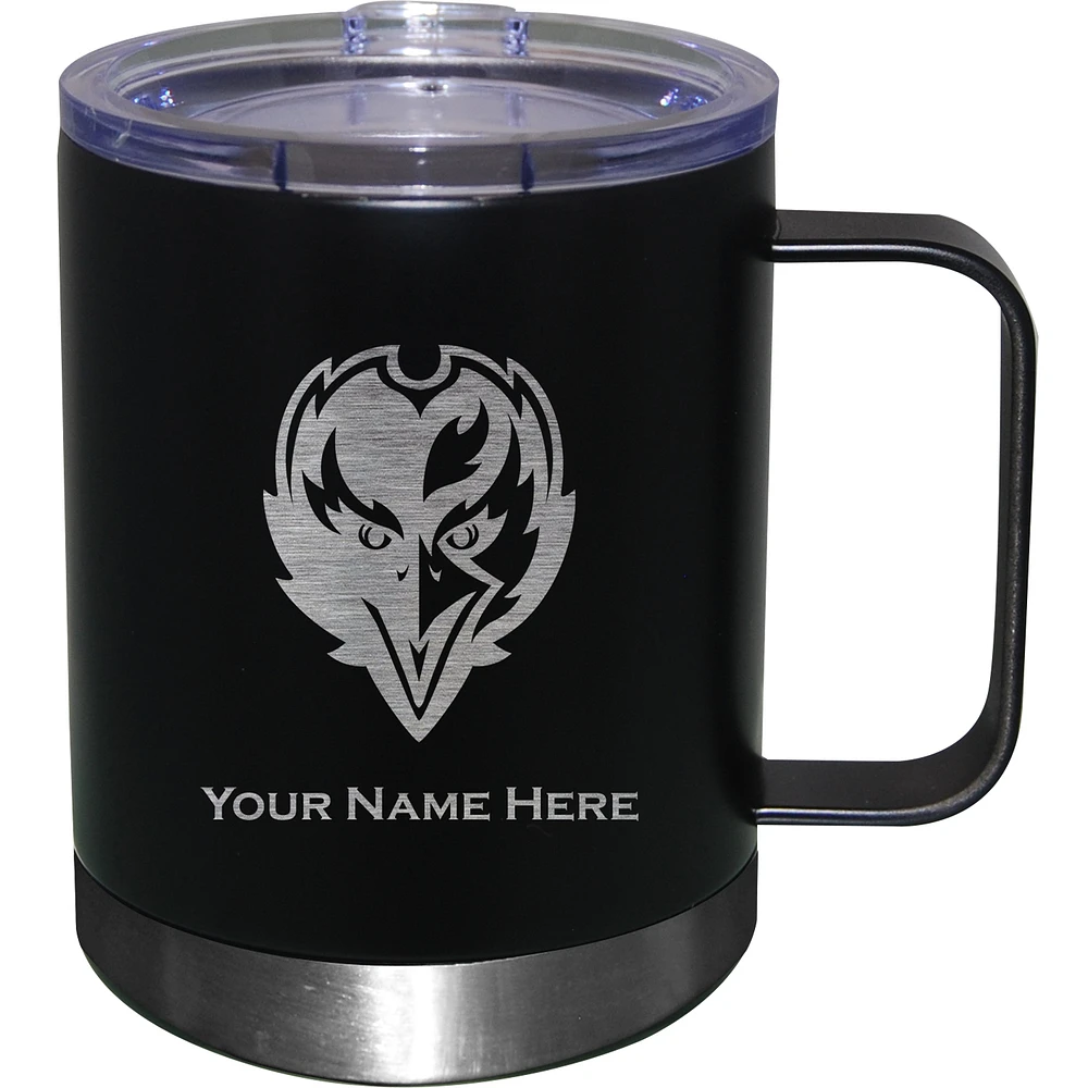 Baltimore Ravens 12oz. Personalized Stainless Steel Lowball with Handle