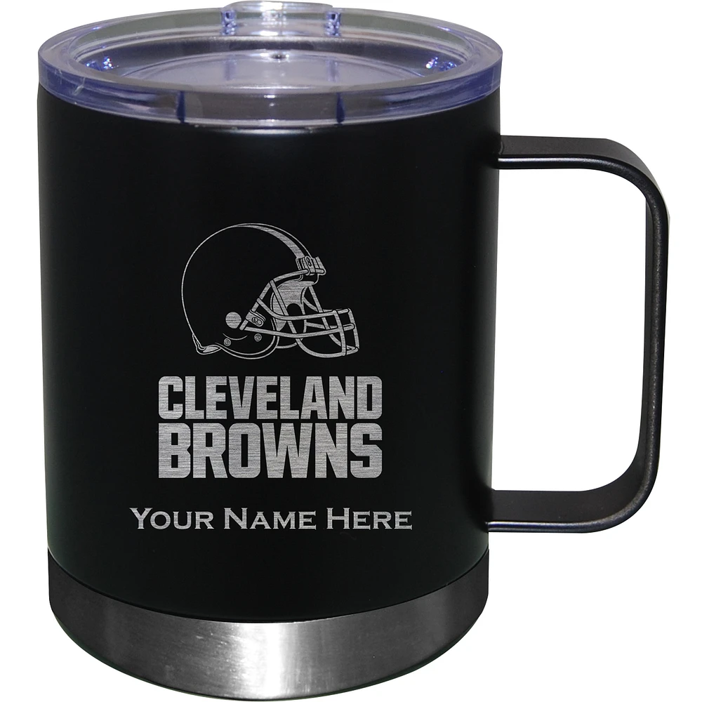 Cleveland Browns 12oz. Personalized Stainless Steel Lowball with Handle