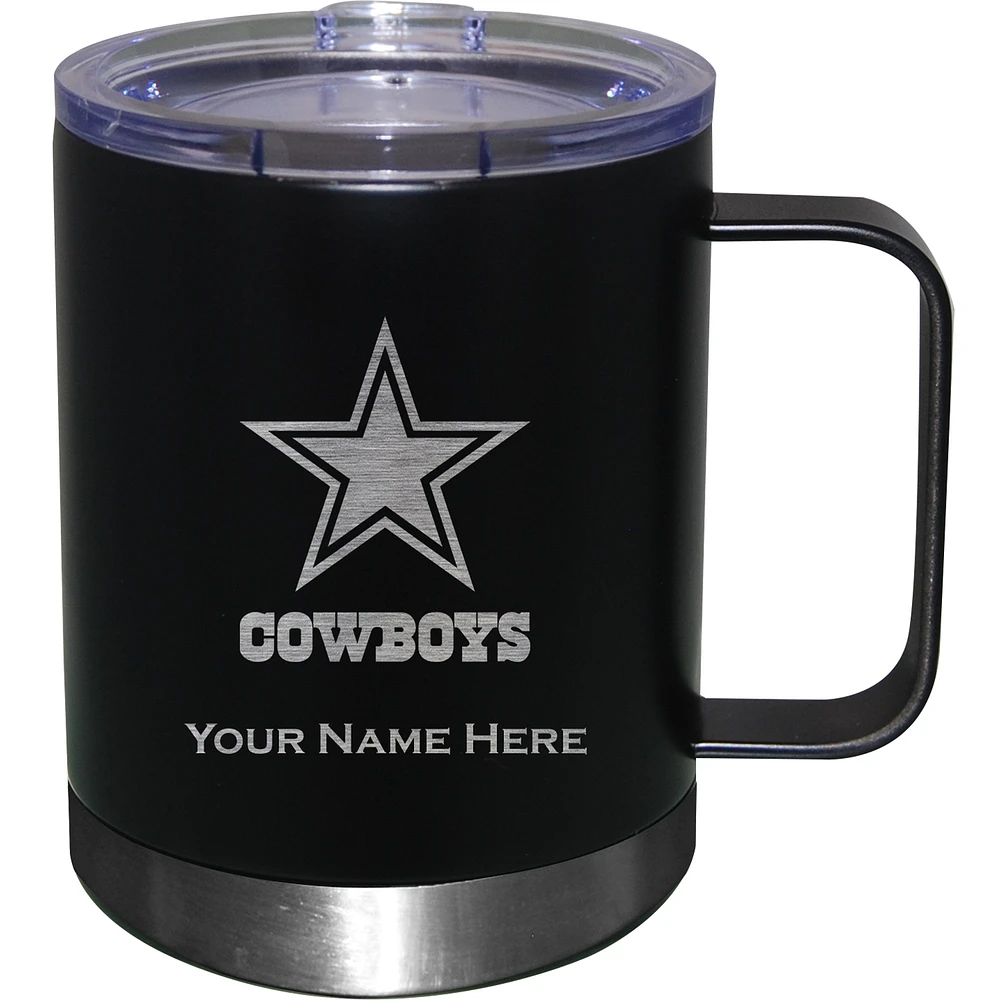 Dallas Cowboys 12oz. Personalized Stainless Steel Lowball with Handle