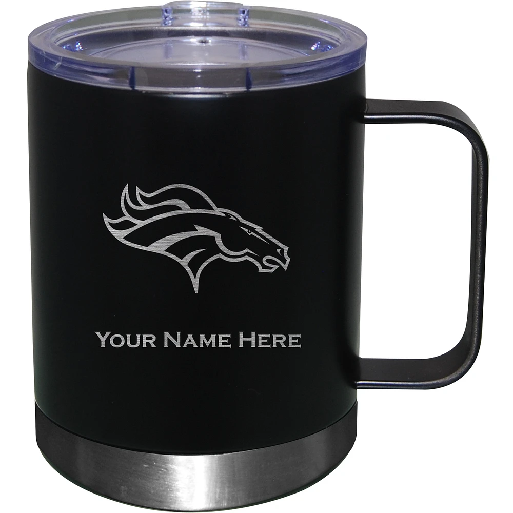 Denver Broncos 12oz. Personalized Stainless Steel Lowball with Handle