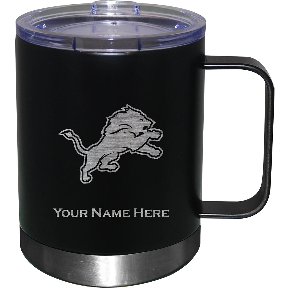 Detroit Lions 12oz. Personalized Stainless Steel Lowball with Handle