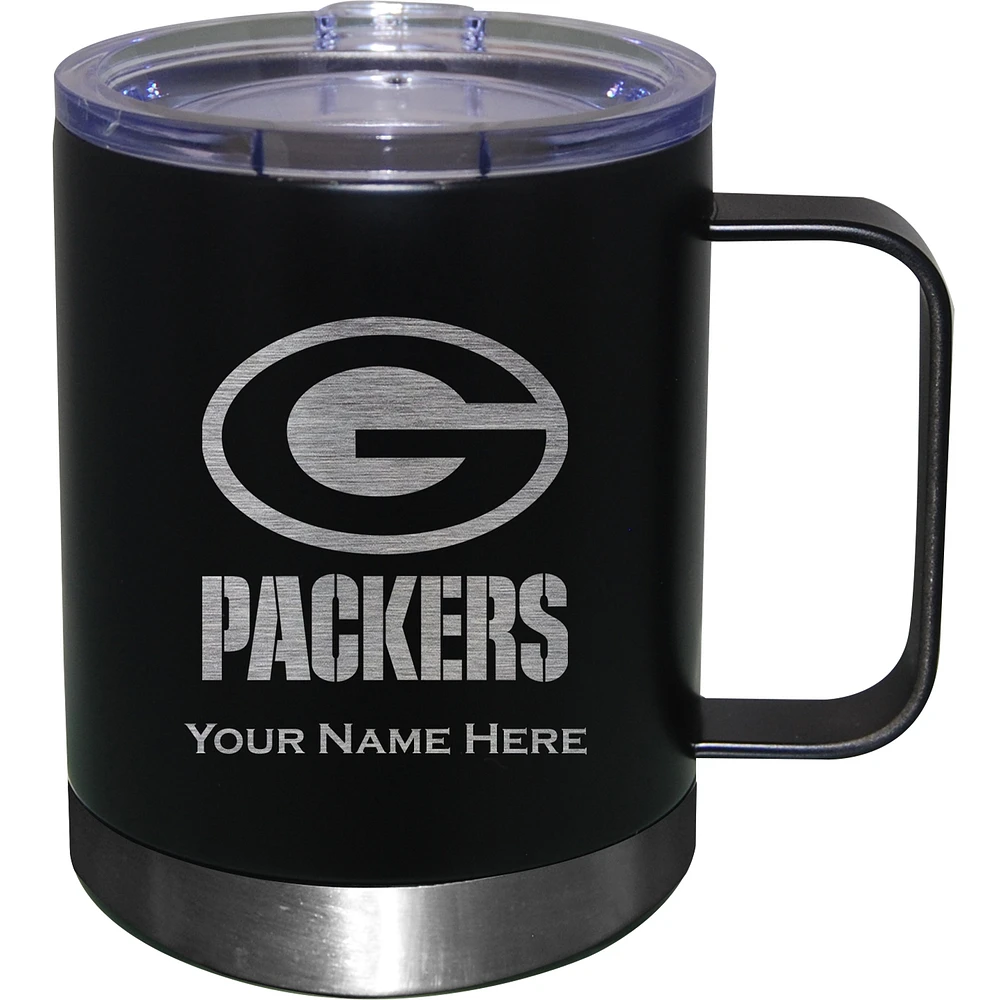 Green Bay Packers 12oz. Personalized Stainless Steel Lowball with Handle