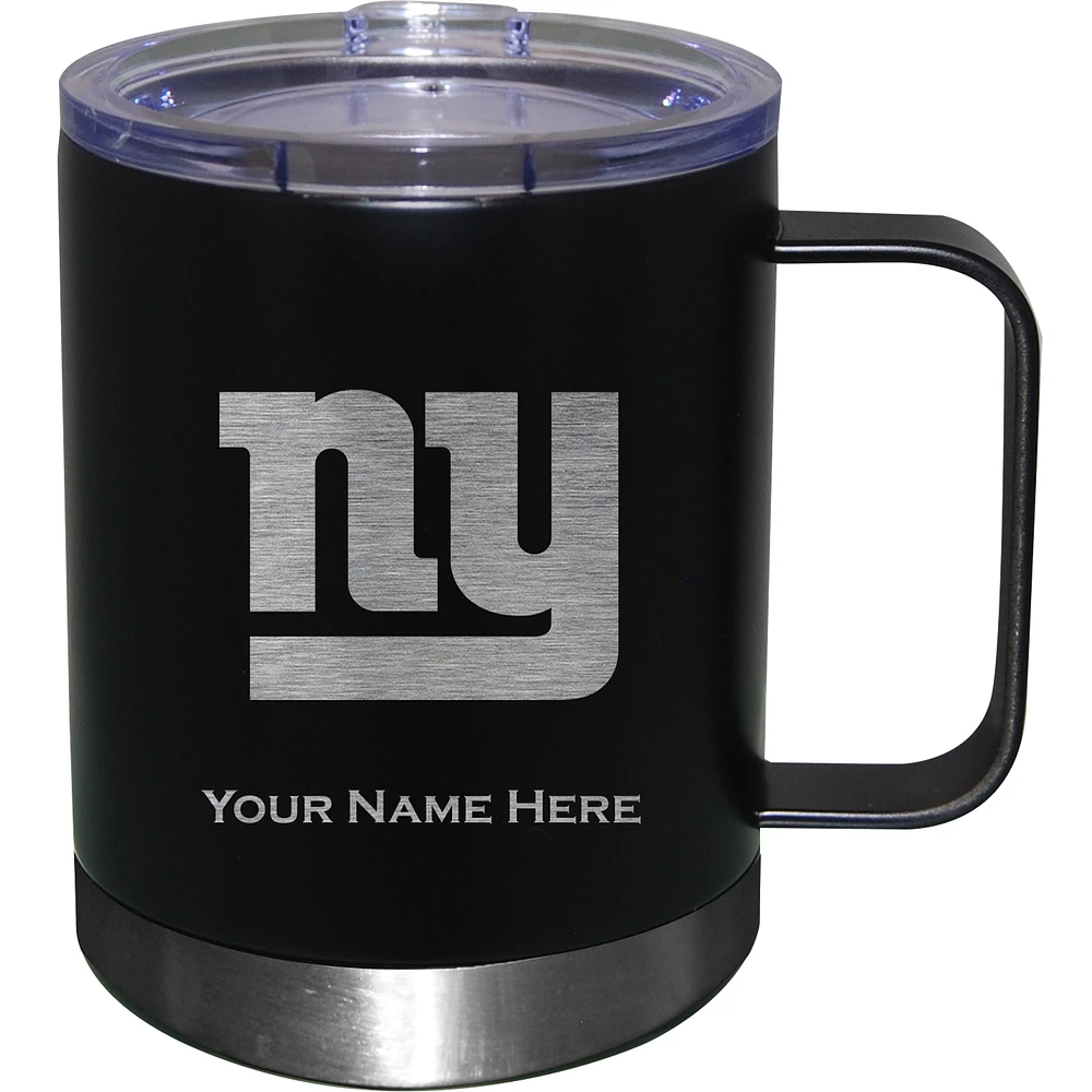 New York Giants 12oz. Personalized Stainless Steel Lowball with Handle