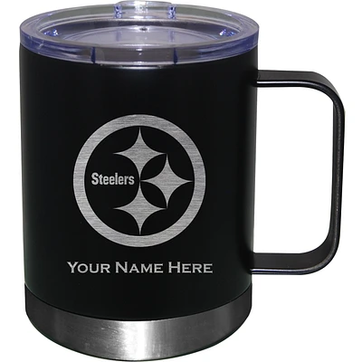 Pittsburgh Steelers 12oz. Personalized Stainless Steel Lowball with Handle