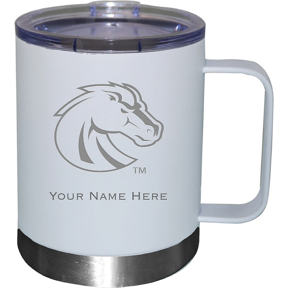 White Boston College Eagles 12oz. Personalized Stainless Steel Lowball with Handle