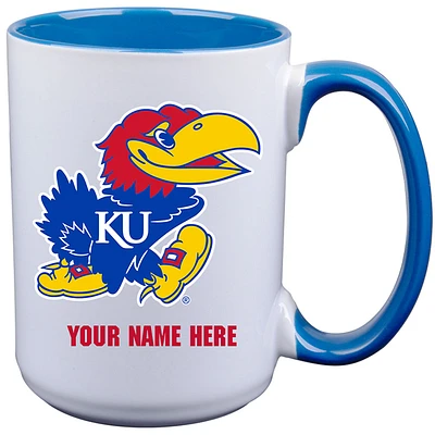 Kansas Jayhawks 15oz. Personalized Ceramic Mug